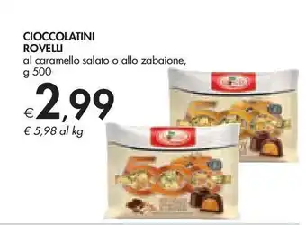 Bennet Cioccolatini rovelli al caramello salato o allo zabaione g 500 offerta