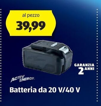 ALDI Batteria da 20 v/40 v offerta
