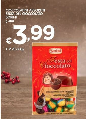 Bennet Cioccolatini assortiti festa del cioccolato sorini g 400 offerta