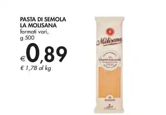 Bennet Pasta di semola la molisana formati vari 500g offerta