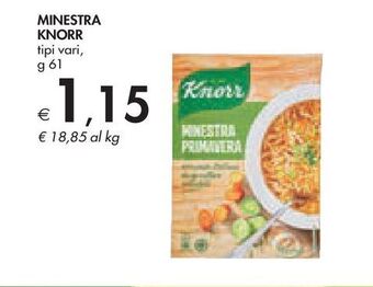 Bennet Minestra knorr tipi vari g 61 offerta