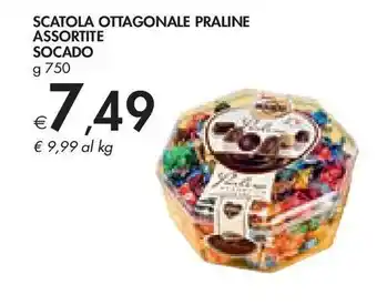Bennet Scatola ottagonale praline assortite socado g 750 offerta