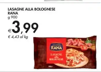 Bennet Lasagna alla bolognese rana g 900 offerta