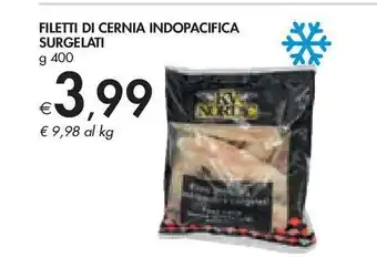 Bennet Filetti di cernia indopacifica surgelati g 400 offerta