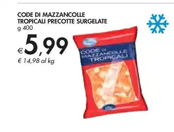 Bennet Code di mazzancolle tropicali precotte surgelate g 400 offerta