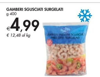 Bennet Gamberi sgusciati surgelati g 400 offerta