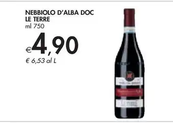 Nebbiolo d'alba doc le terre ml 750