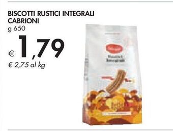 Bennet Biscotti rustici integrali cabrioni g 650 offerta