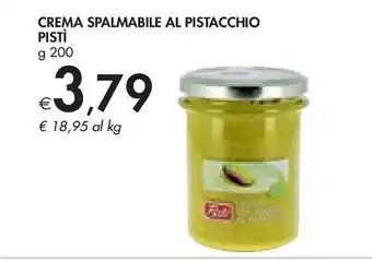Bennet Creme spalmabili al pistacchio pistì g 200 offerta