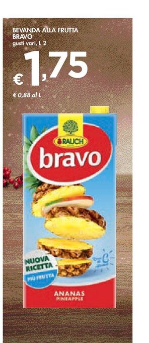 Bennet Bevanda alla frutta bravo gusti vari l 2 offerta