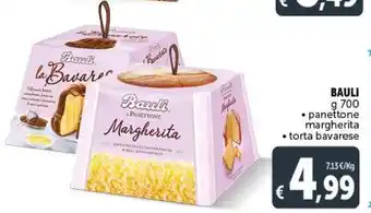 Deco Supermercati Bauli panettone margherita/torta bavarese g 700 offerta
