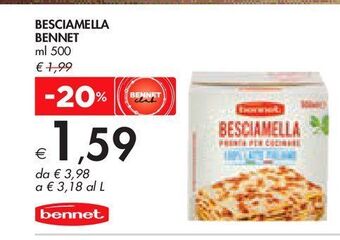 Bennet Besciamella bennet ml 500 offerta