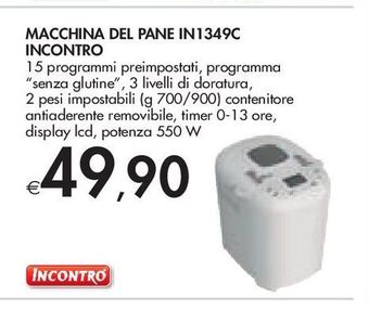 Bennet Macchina del pane in1349c incontro offerta