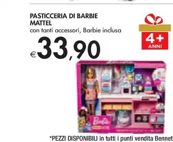 Bennet Pasticceria di barbie mattel offerta
