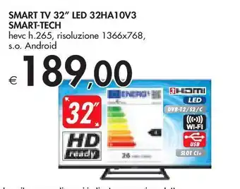 Bennet Smart tv 32'' led 32ha10v3 smart-tech offerta