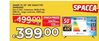 Bennet Smart tv 50'' led 50au7190 samsung offerta