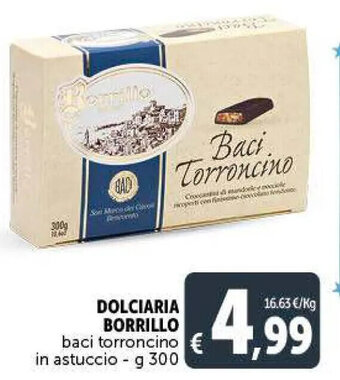 Deco Supermercati Dolciaria Borrillo baci torroncino in astuccio g 300 offerta