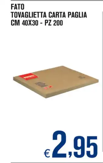 Adhoc Fato Tovaglietta Carta Paglia 40x30cm 200pz offerta