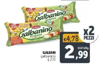 Deco Supermercati Galbani Galbanino 270g offerta