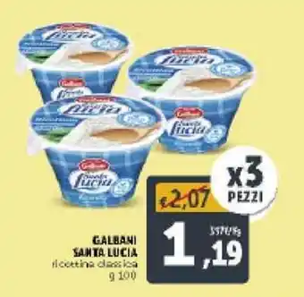 Deco Supermercati Galbani Santa Lucia 100g offerta