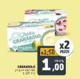 Deco Supermercati Granarolo Yogurt vari tipi 125g x 2 offerta