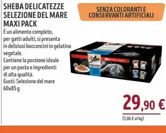 Il Gigante Sheba delicatezze selezione del mare maxi pack offerta