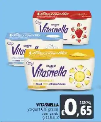Deco Supermercati Vitasnella Yogurt 0% Grassi vari gusti 115g x 2 offerta
