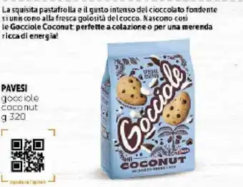 Deco Supermercati Pavesi Gocciole Coconut 320g offerta