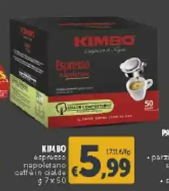 Deco Supermercati Kimbo Espresso Napoletano Caffè 7g x 50 offerta