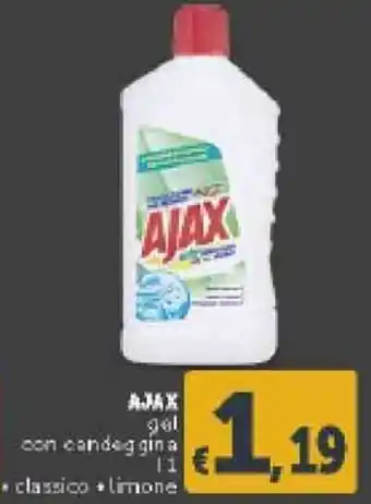 Deco Supermercati Ajax Gel con Candeggina 1L offerta