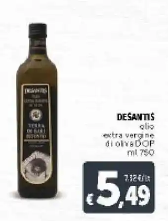 Deco Supermercati Desantes Olio Extra Vergine 750ml offerta