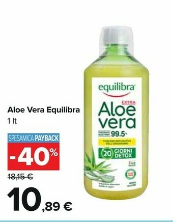 Carrefour Equilibra Aloe Vera offerta