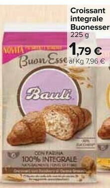 Carrefour Bauli Croissant Integrale Buonessere offerta