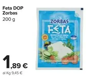 Carrefour Zorbas Feta Dop offerta