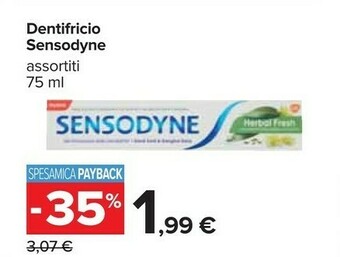 Carrefour Sensodyne Dentifricio offerta