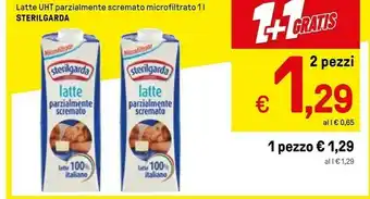 Sterilgarda Latte Microfiltrato Parzialmente Scremato UHT 1000 G(ml)