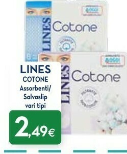 Proshop Lines Assorbenti lines offerta