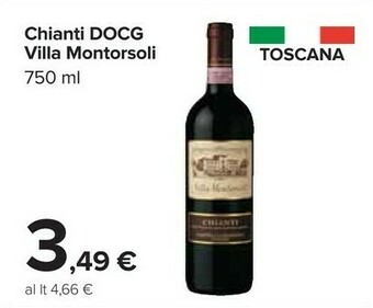 Carrefour Villa Montorsoli Chianti DOCG 750 Ml offerta