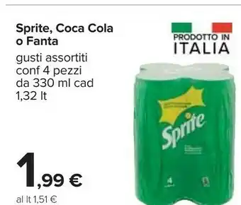 Carrefour Coca Cola Coca-Cola - Sprite 330 G(ml) offerta