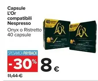 Carrefour L' Or Capsule Compatibili Nespresso offerta