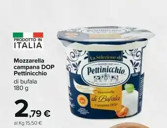 Carrefour Pettinicchio Mozzarella Campana Dop offerta