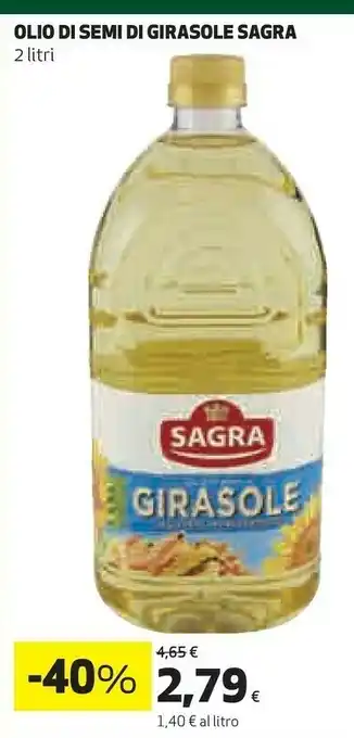 Sagra Olio Di Semi Di Girasole 2000 G(ml)