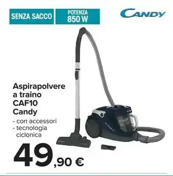 Carrefour Candy ALL FLOOR 10 CAF10 011 1,7 L A Cilindro Secco 850 W Senza Sacchetto offerta