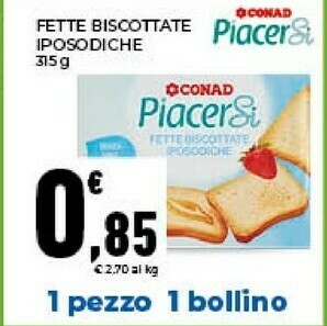 Conad Fette Biscottate offerta