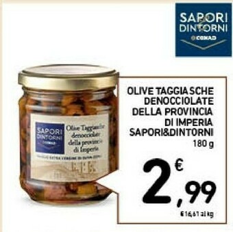 Conad Conad - Olive Taggiasche Denocciolate Della Provincia Di Imperia Sapori & Dintorni 180 G(ml) offerta