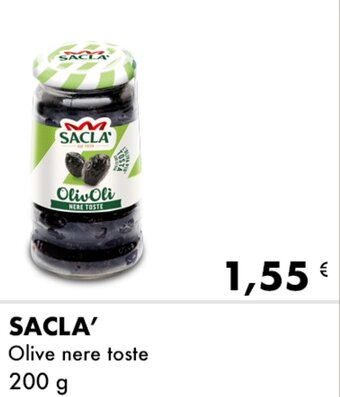 Iper Tosano Sacla' Olive nere toste 200 g offerta
