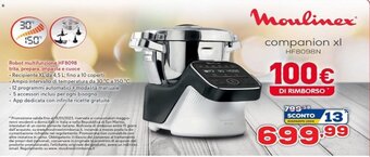 Euronics Moulinex Robot multifunzione HF8098 trita, prepara, impasta e cuoce offerta