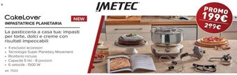 Euronics Imetec CakeLover Impastatrice Planetaria offerta
