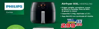 Euronics Philips Airfryer XXL HD9762/90 offerta