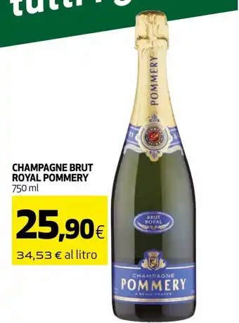 Coop Royal Pommery Champagne Brut 750 ml offerta